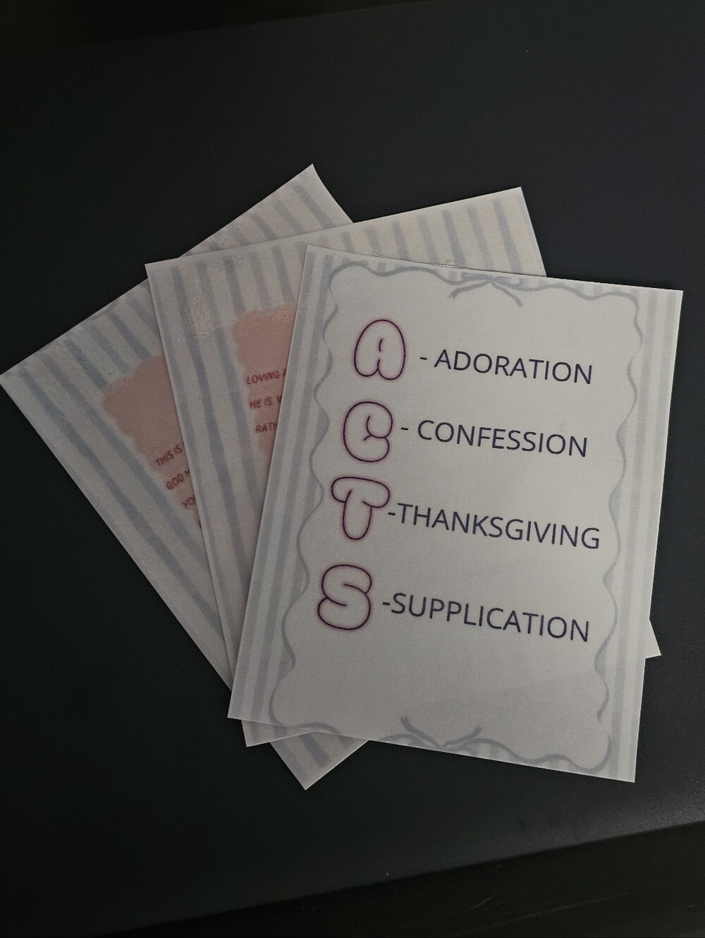 ACTS Prayer Cards